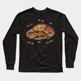 Ball Python Wow Snek Long Sleeve T-Shirt